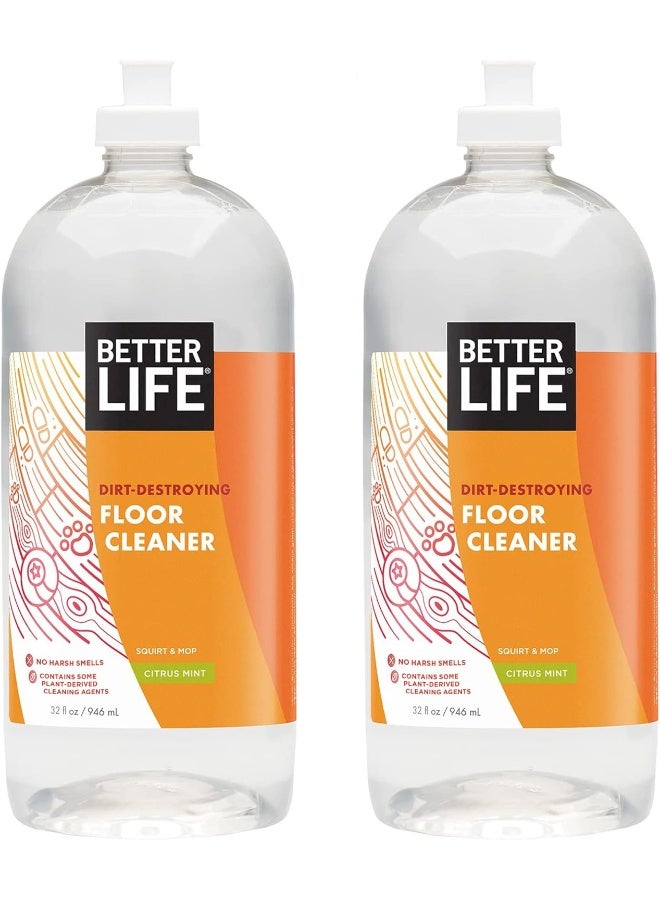 Better Life Floor Cleaner - Liquid Multipurpose Cleaner for Wood, Tile, Laminate, Vinyl, Bamboo - Hardwood Floor Cleaner for Mopping - Citrus Mint - Image 1